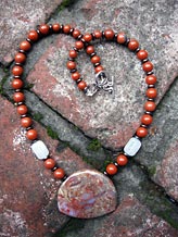 Unique Rock Bead Necklace